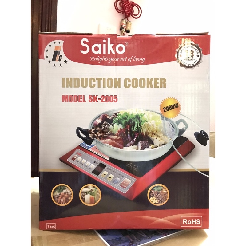 💥Bếp Từ Đơn SAIKO SK-2005 , Tặng Kèm Nồi Lẩu Đa Năng