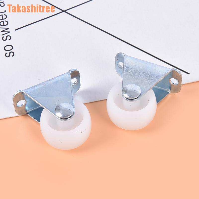 Bánh Xe Một Chiều 1 "Màu Trắng Bằng Nhựa Pp Nylon Thông Dụng Cho Đồ Nội Thất