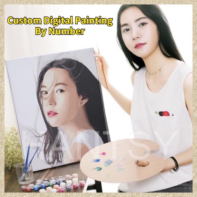 Giao Hàng Nhanh Tranh Sơn Dầu Kỹ Thuật Số Họa Tiết Tùy Chỉnh Đẹp Mắt