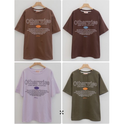 [ Miều ] Áo thun form rộng in chữ Otherwise