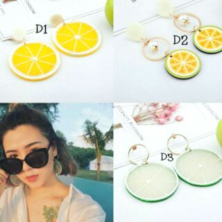 BÔNG TAI CHANH LEMON EARINGS - KHUYÊN TAI LÁT CHANH