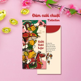 Bao lì xì 2020 [COMBO 150 cái] Loại 1 chất liệu giấy mỹ thuật |17x7cm| _ Bộ Đám Cưới Chuột