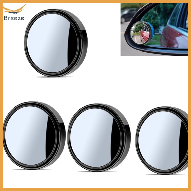 Set 4 Gương Chiếu Hậu Hd Góc Rộng Xoay 360 Độ Nhìn Điểm Mù Cho Xe Hơi
