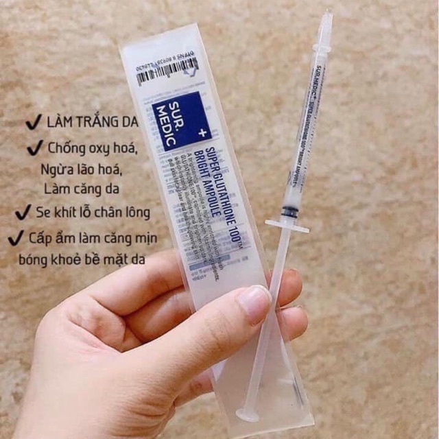 Tinh chất truyền trắng, giảm thâm da SUR.MEDIC - Tách Lẻ (1 Ống)