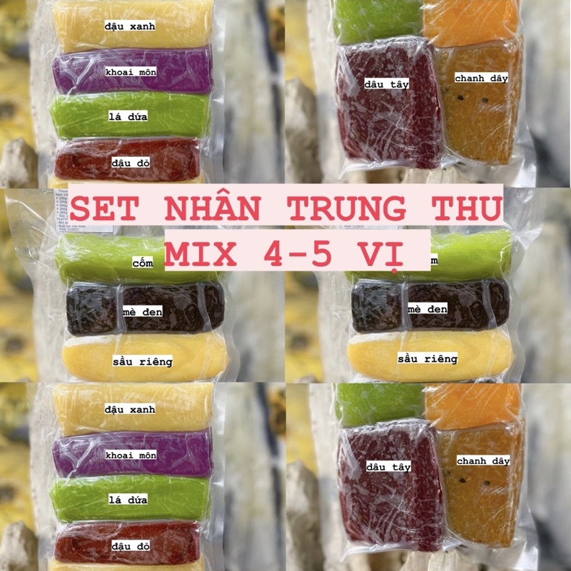 SET NHÂN TRUNG THU SÊN SẴN FARINA LUNA / HOLA / HEKA MIX VỊ (~ 1KG)
