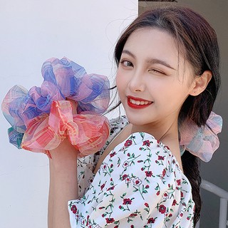 Dây Cột Tóc Cao Su Phối Sợi Thun Co Giãn Dễ Thương 0405-8