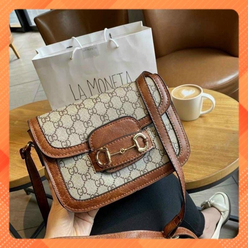 Túi GD hồ ngọc hà viền nâu siêu hot giá rẻ