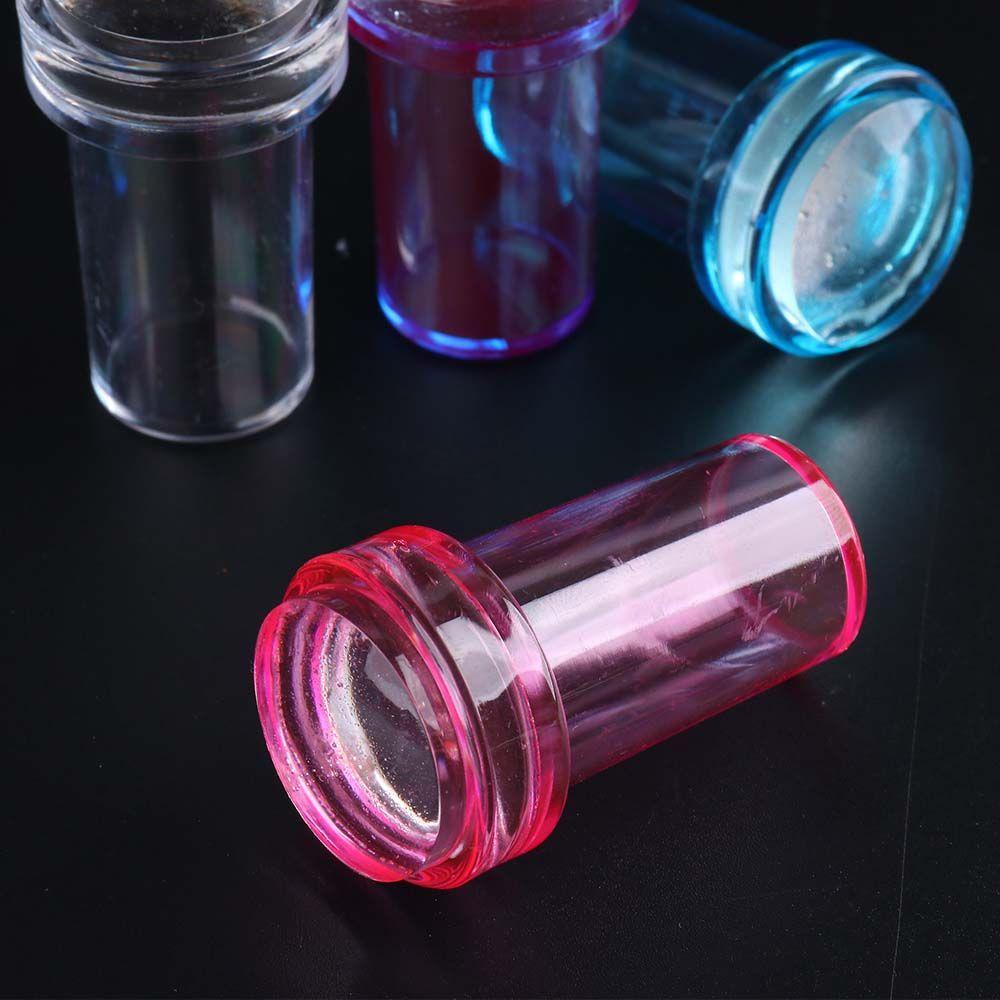 Bộ Con Dấu Silicone Trong Suốt Tái Sử Dụng Được Kèm Dụng Cụ Cạo Sơn Móng Tay
