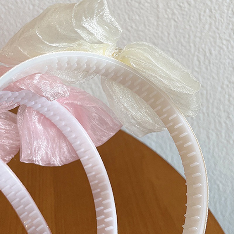 Kẹp Tóc Nơ Đính Ngọc Trai Nhân Tạo Xinh Xắn Thời Trang Hàn Quốc