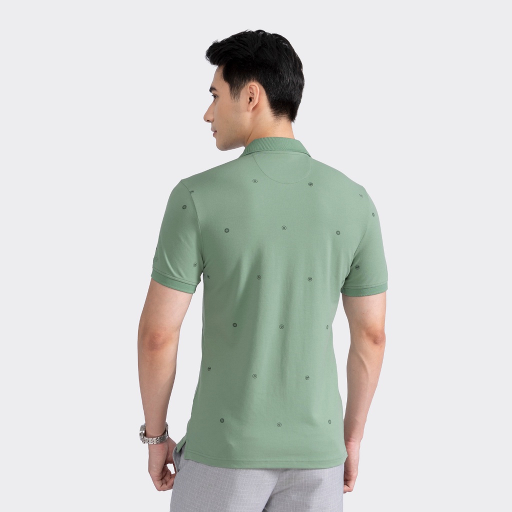 Áo polo nam Aristino thiết kế basic với cổ dệt tinh tế, in họa tiết độc đáo, màu sắc trung tính - APS030S2