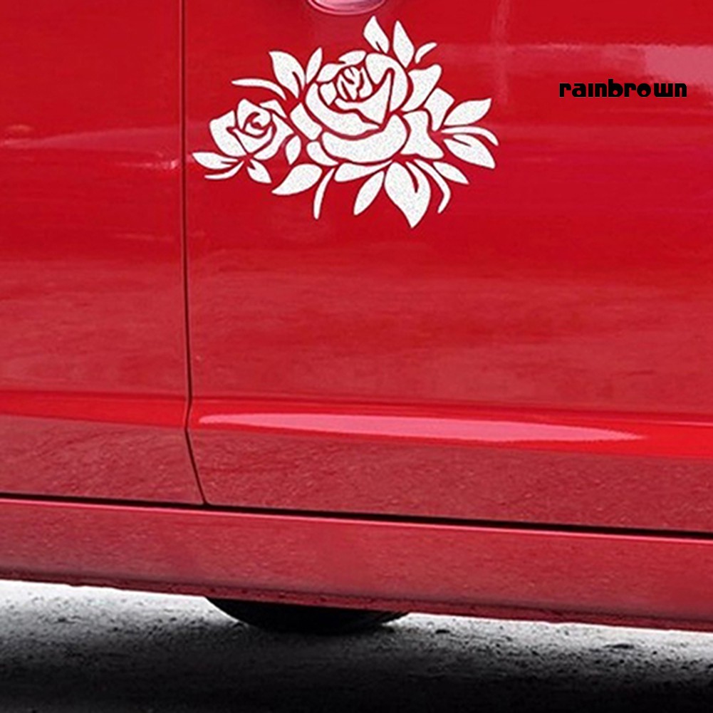 Miếng Dán Cửa Sổ Xe Hơi Chống Trầy Hình Hoa Hồng Có Thể Tháo Rời