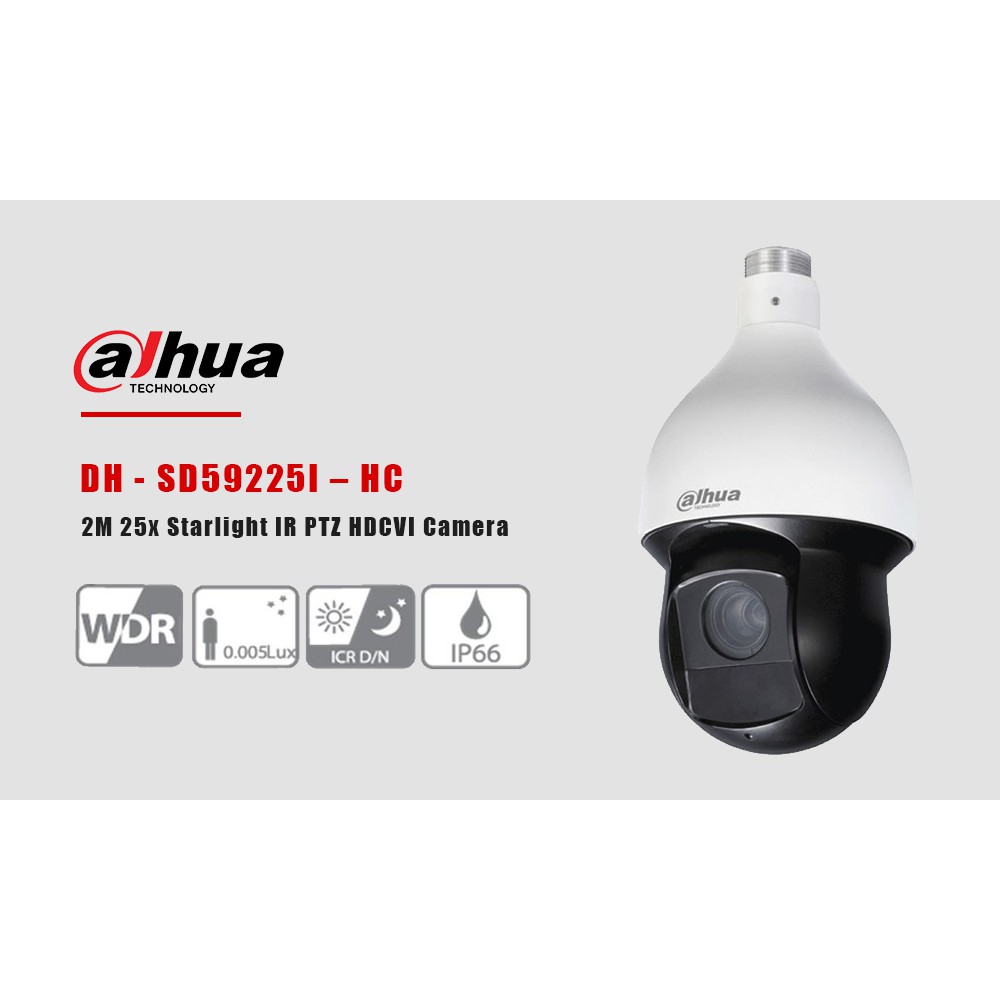 Camera Speed Dome HDCVI Starlight 2MP Dahua DH-SD59225I-HC - Hàng chính hãng