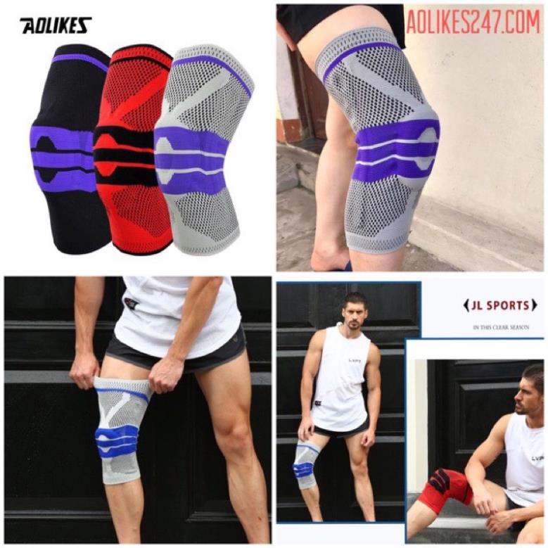 Đai Băng Gối Knee Support,đai Bó Gối Thể Thao Silicon Cao Cấp,có 2 Lò Xo Trợ Lực Hỗ Trợ Chơi Thể Thao