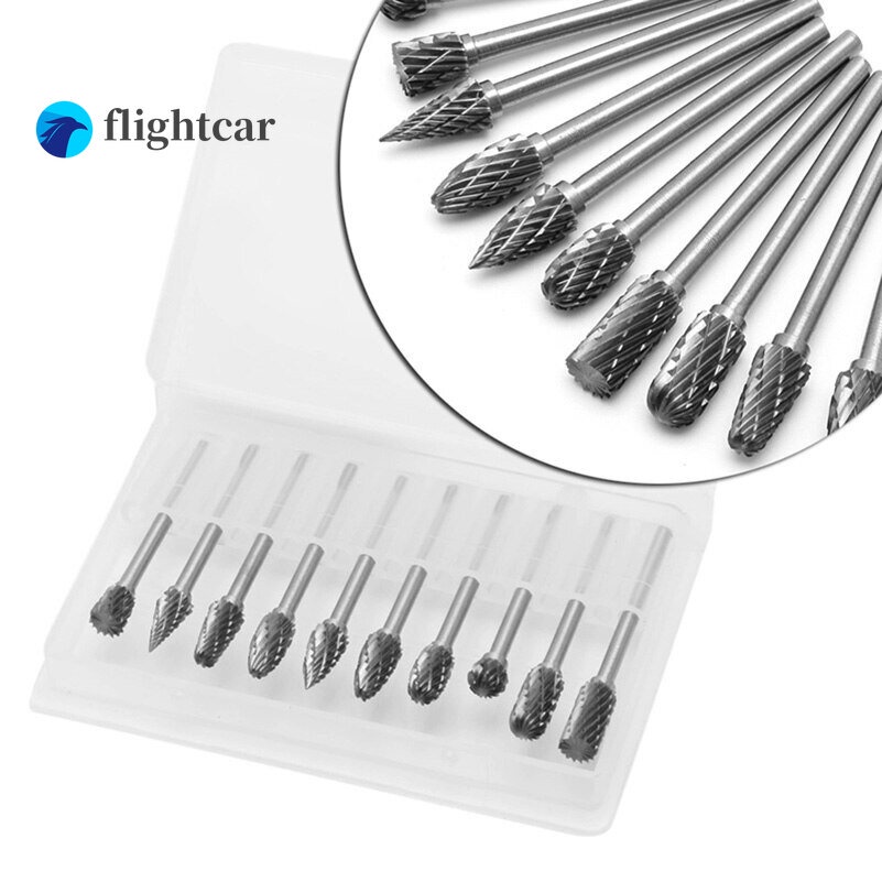 Set 10 Mũi Mài Kim Loại Chuyên Dụng Cho Máy Mài Gỗ