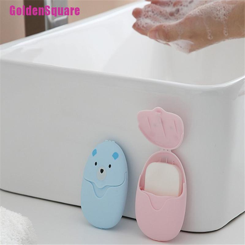 Xà Phòng Giấy Mini Dùng Một Lần Thiết Kế Dễ Thương Tiện Dụng