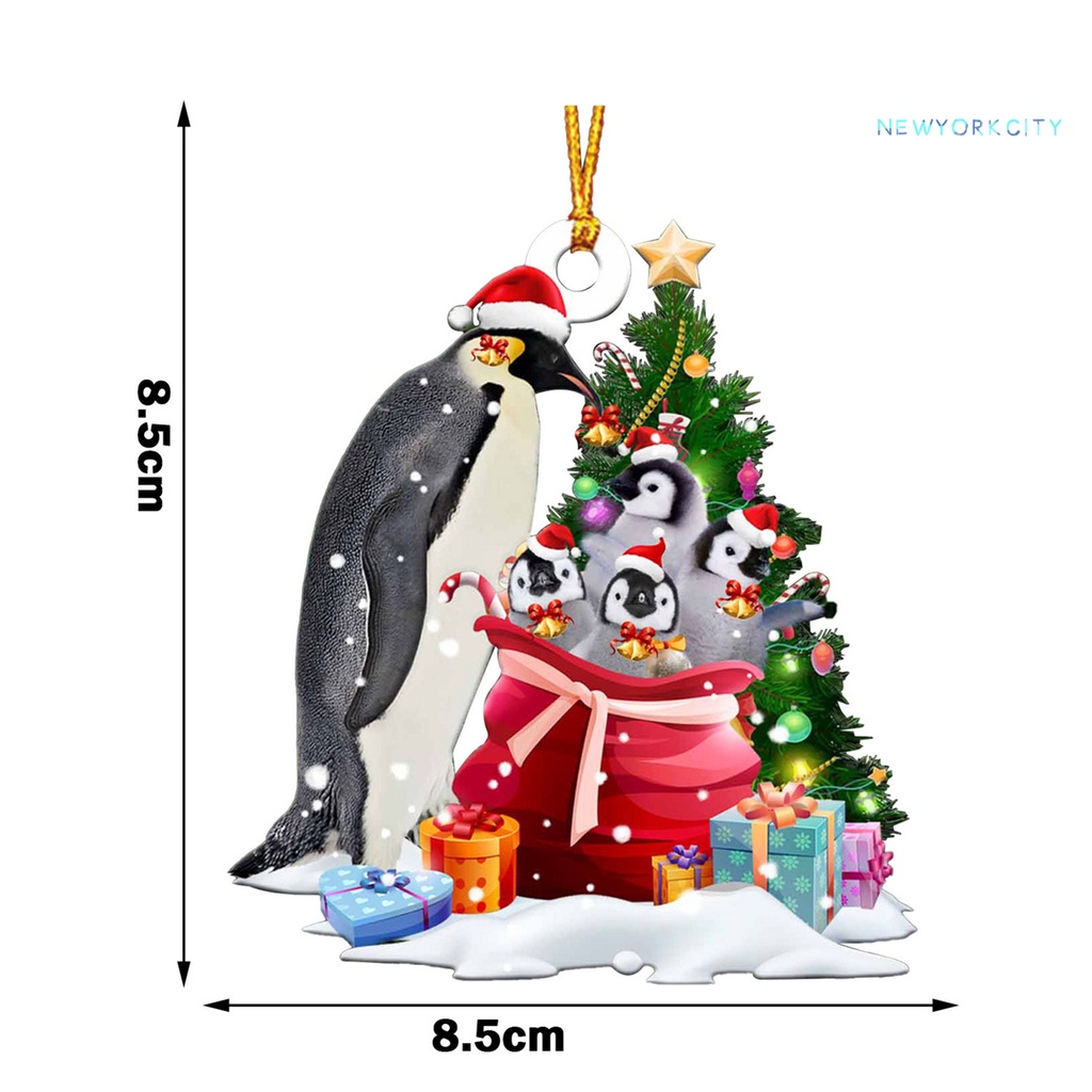 Mô Hình Ông Già Noel / Cún Gỗ Treo Trang Trí Giáng Sinh Chống Vỡ