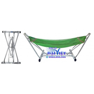 [FLASH SALE] Khung võng xếp inox thang vuông( ảnh thật) + Tặng kèm màn võng