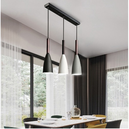 Đèn thả bàn ăn cao cấp 3 bóng sơn tĩnh điện YAHINO