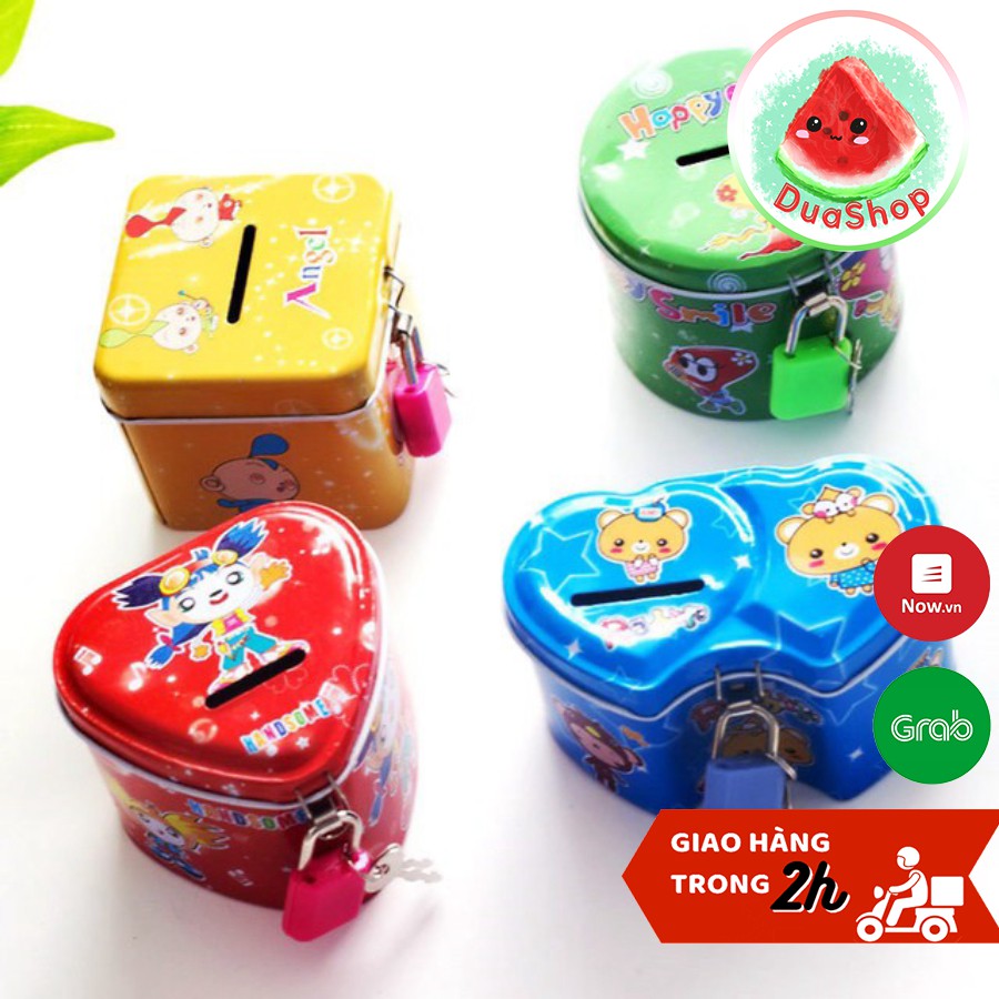 Hộp đựng tiền tiết kiệm mini 6*7,5cm  🍉Duashop🍉