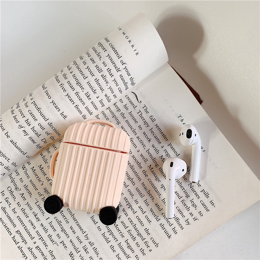 Vỏ Bảo Vệ Hộp Đựng Tai Nghe Airpods Hình Vali Cá Tính