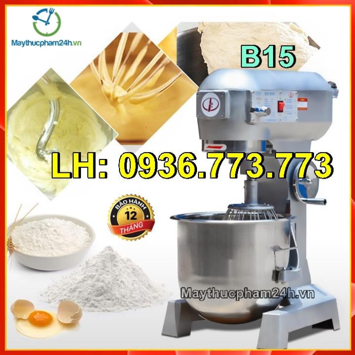 MÁY TRỘN BỘT,ĐÁNH BỘT CÔNG NGHIỆP CÔNG SUẤT MẠNH MẼ B15 BẢO HÀNH 12 THÁNG