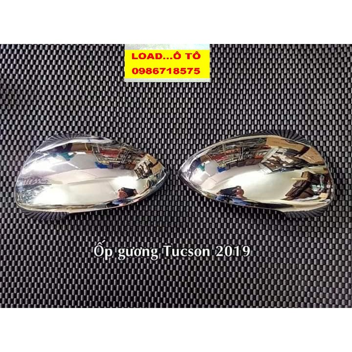 Bộ Ốp Gương Chiếu Hậu Xe Huyndai Tucson 2018-2021 Nhựa ABS Mạ Crom Sáng Bóng Cao Cấp