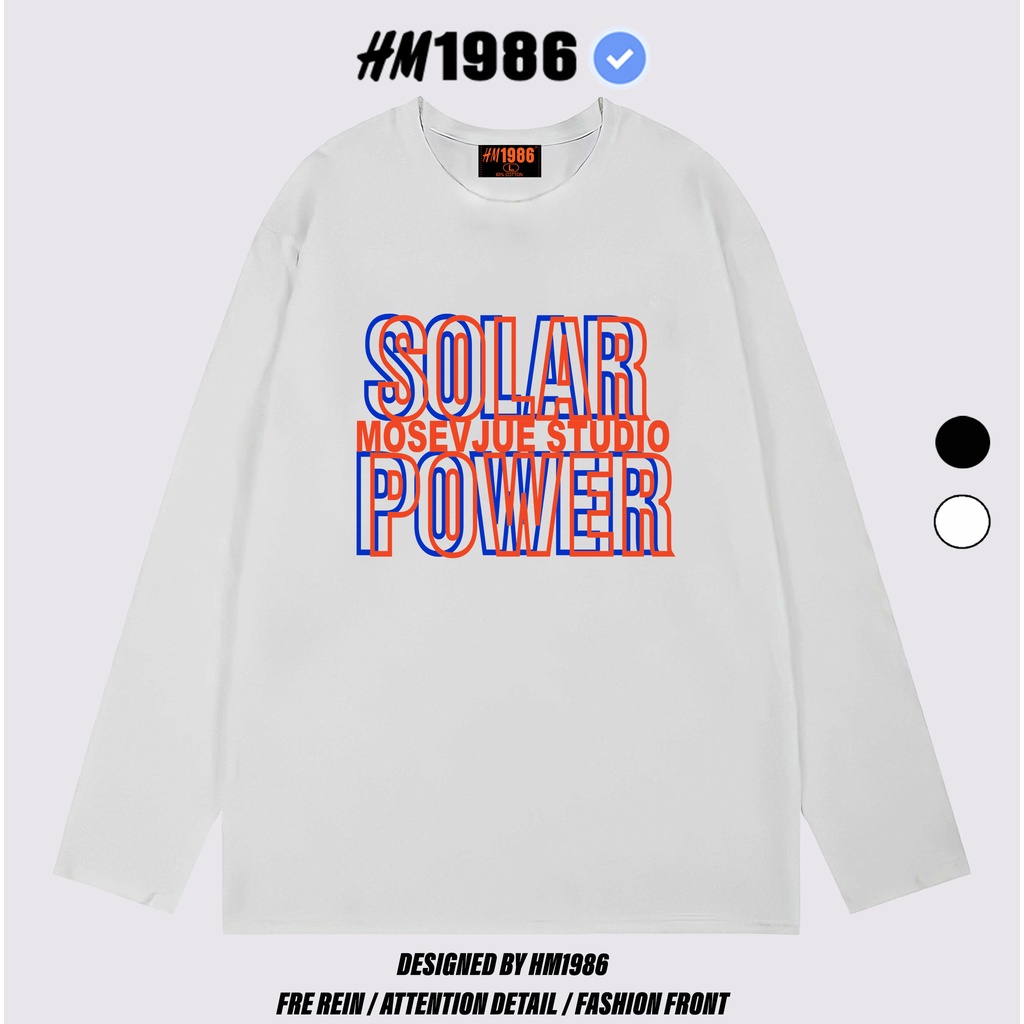 Áo thun tay dài Wind phông nam nữ form rộng unisex oversize ulzzang Áo thun dài tay 3154