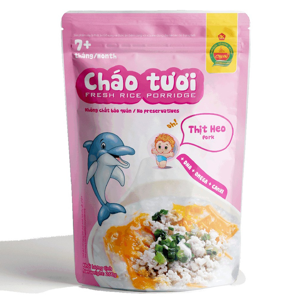 Cháo Tươi Cây Thị ăn liền đủ vị cho Bé từ 7 Tháng