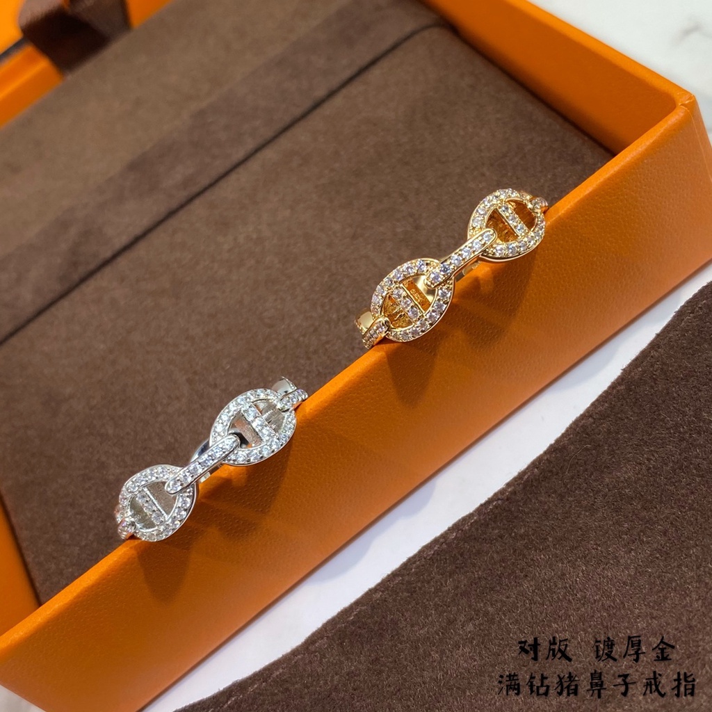 Nhẫn nữ cao cấp 𝑯𝒆𝒓𝒎𝒆𝒔 HM lấp ánh, sành điệu, thời thượng