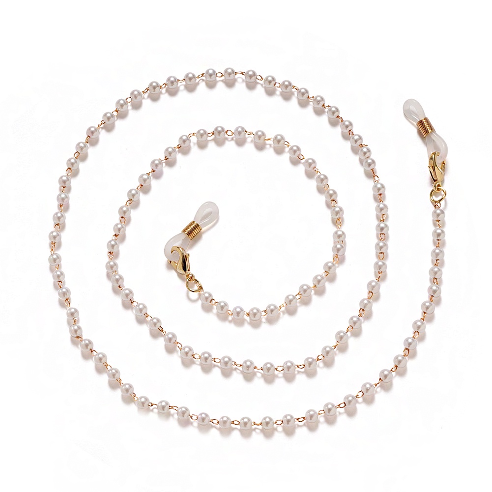 Vòng cổ Đeo Mắt Kính Đính Hạt Ngọc Trai Nhân Tạo Nhiều Màu Thời Trang Cho Nữ