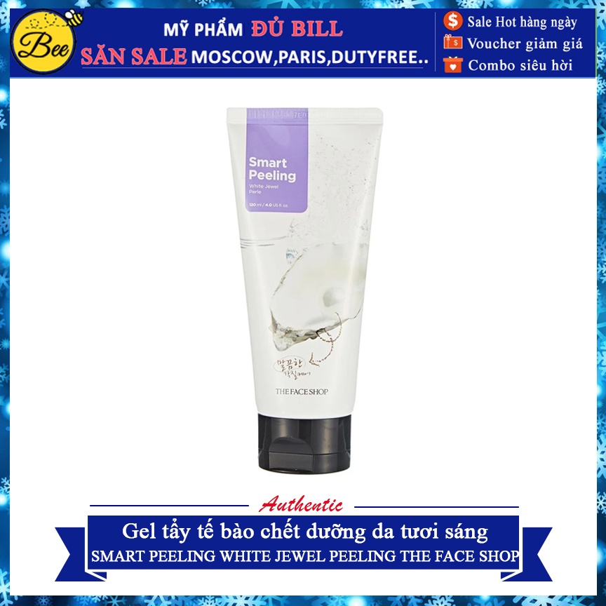 Gel tẩy tế bào chết SMART PEELING WHITE JEWEL PEELING THE FACE SHOP Dưỡng da tươi sáng | WebRaoVat - webraovat.net.vn