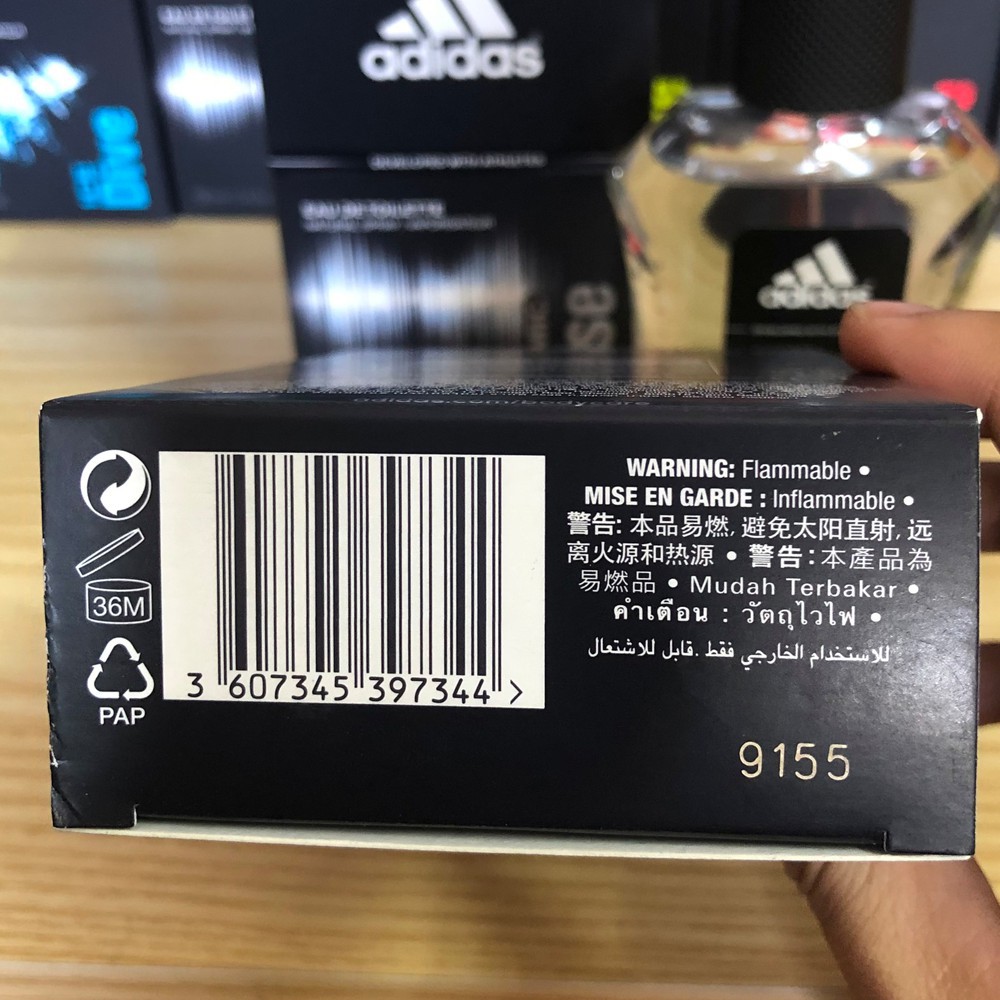 HÀNG NHẬP KHẨU -  Nước Hoa Adidas Nam 100 ml Chính Hãng made in Spain - Hàng Nhập Khẩu