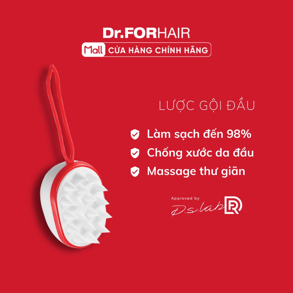 Lược Gội Đầu Dr.FORHAIR/Dr For Hair Làm Sạch Gàu Cleansing Brush