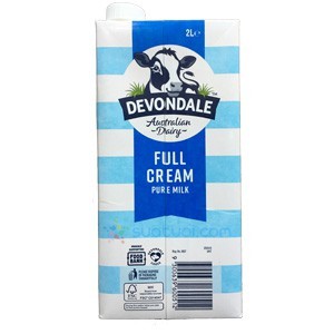 Thùng 6 Hộp Sữa tươi Devondale nguyên kem 2L