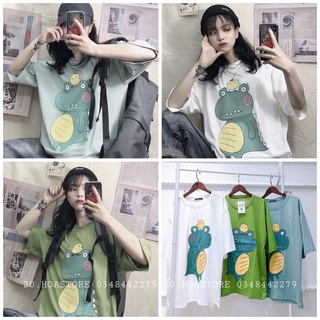 Áo thun vịt cưỡi ếch xanh bụng béo unisex