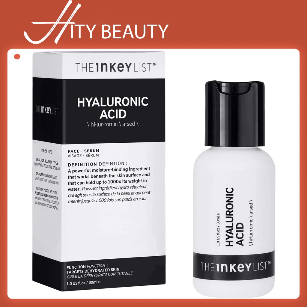 Tinh chất cấp ẩm phục hồi da The INKEY List Hyaluronic Acid Serum 30ml - Hity Beauty - Bill US