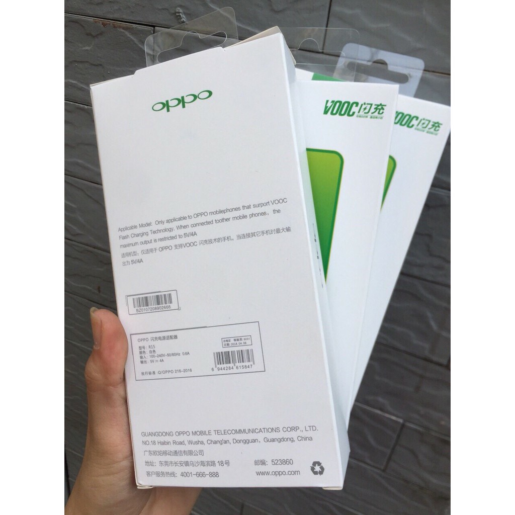 Bộ sạc nhanh VOOC OPPO R15 nhiều loại