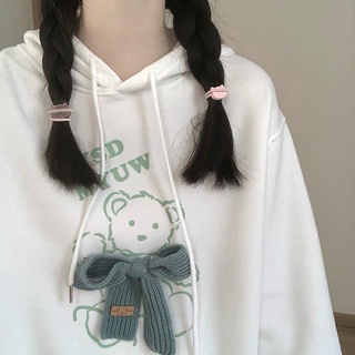 [ORDER TAOBAO] Áo hoodie nỉ bông phối nơ 🎀