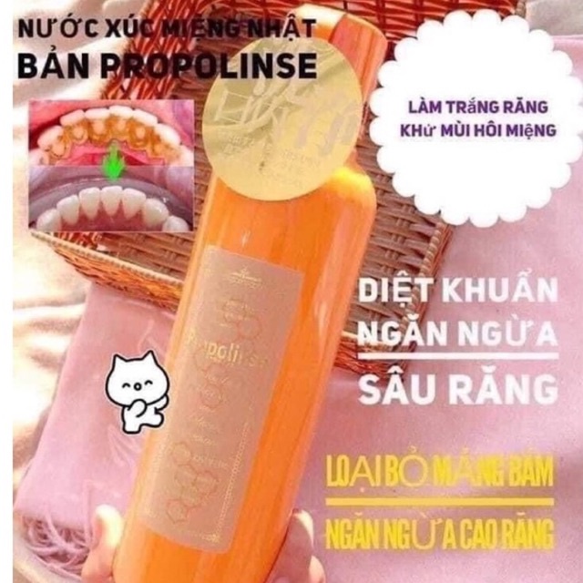 Nước súc miệng thần thánh Propolinse của Nhật 600ml