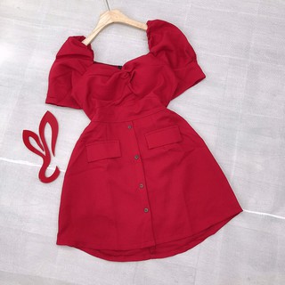 đầm soắn ngực hở lưng