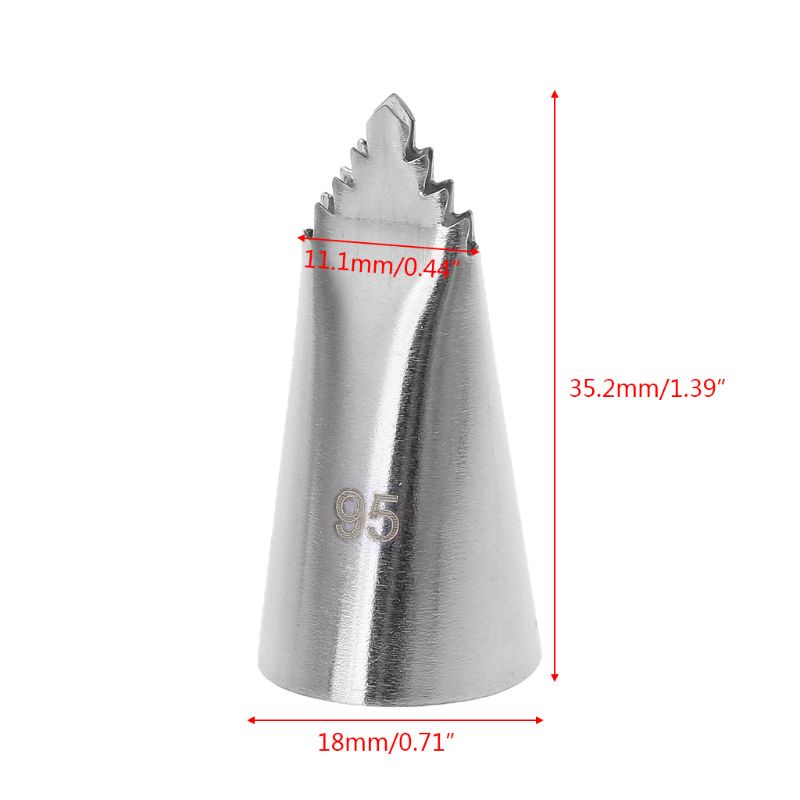 Đuôi Bắt Bông Kem Trang Trí Bánh Hình Chiếc Lá