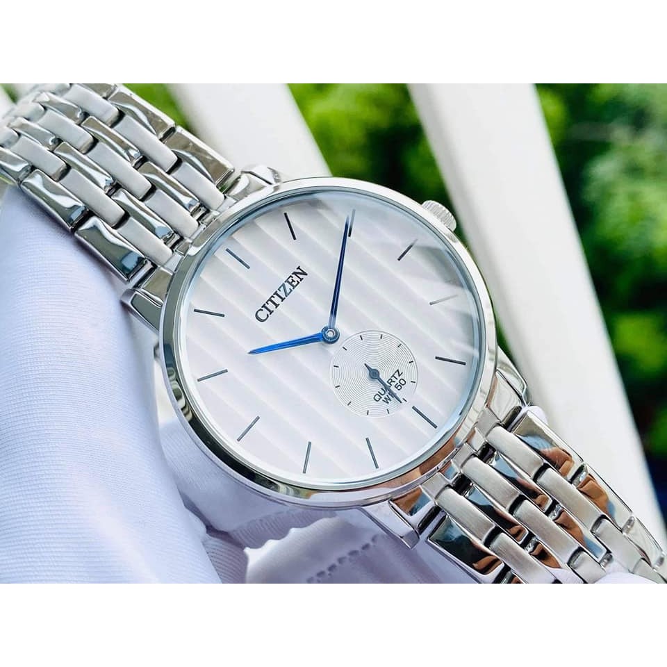 Đồng hồ Nam chính hãng Citizen BE9170-56A Mặt trắng,Kim xanh-Máy Pin Quartz-Dây kim loại cao cấp-Size 39mm