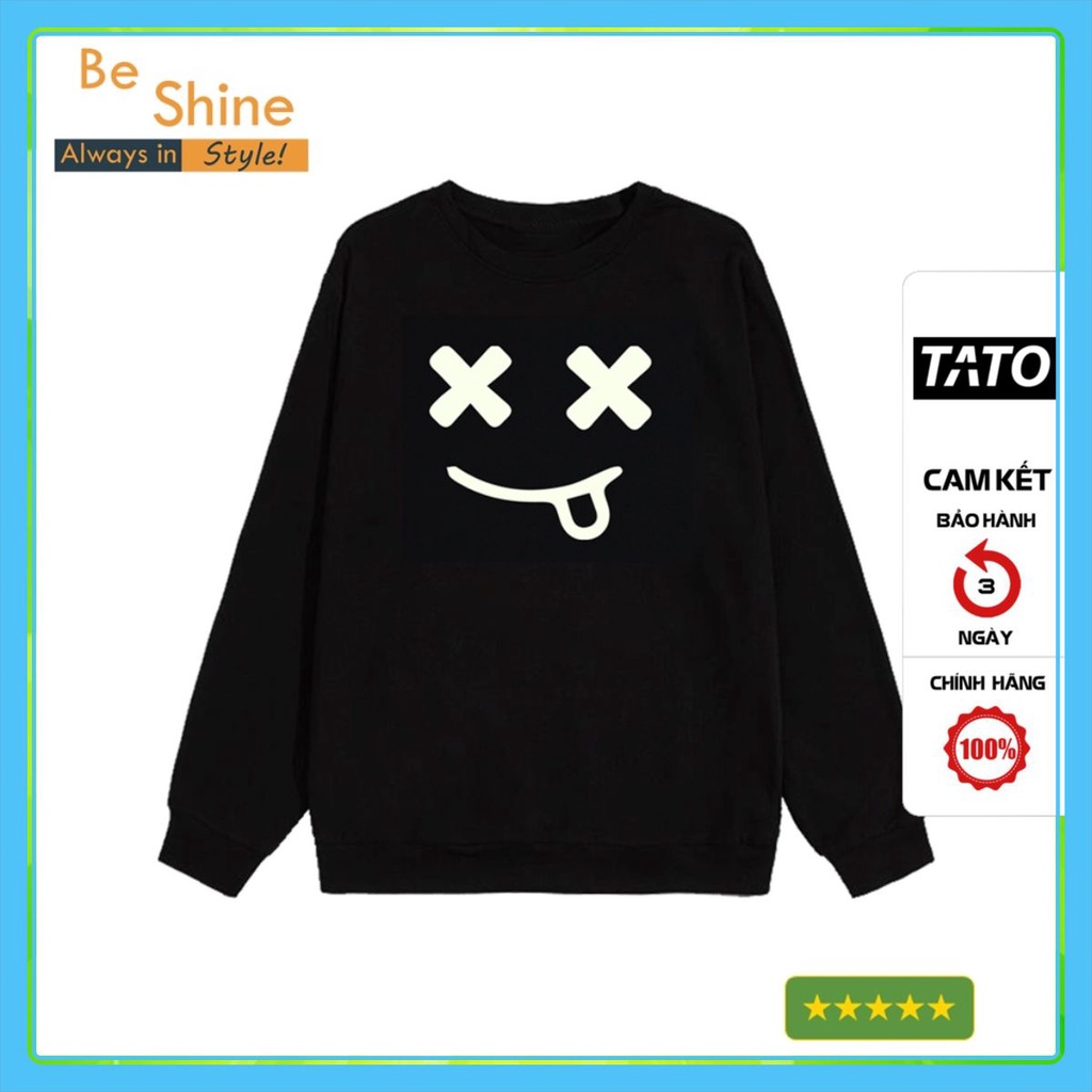 Sweater Icon Lè Lưỡi DCT - Áo Nỉ Dài Tay Unisex Form Rộng Thời Trang Nam Nữ Phong Cách Hàn Quốc