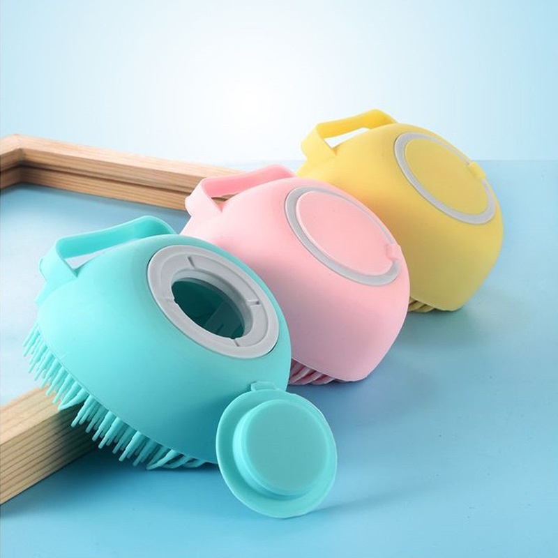 Bàn chải tắm massage cho thú cưng chất liệu silicon