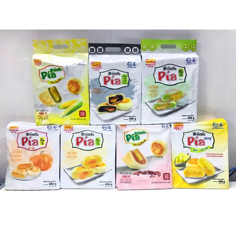 Bánh Pía Kim Sa Bắp Tân Huê Viên Trứng muối Date Mới Nhất