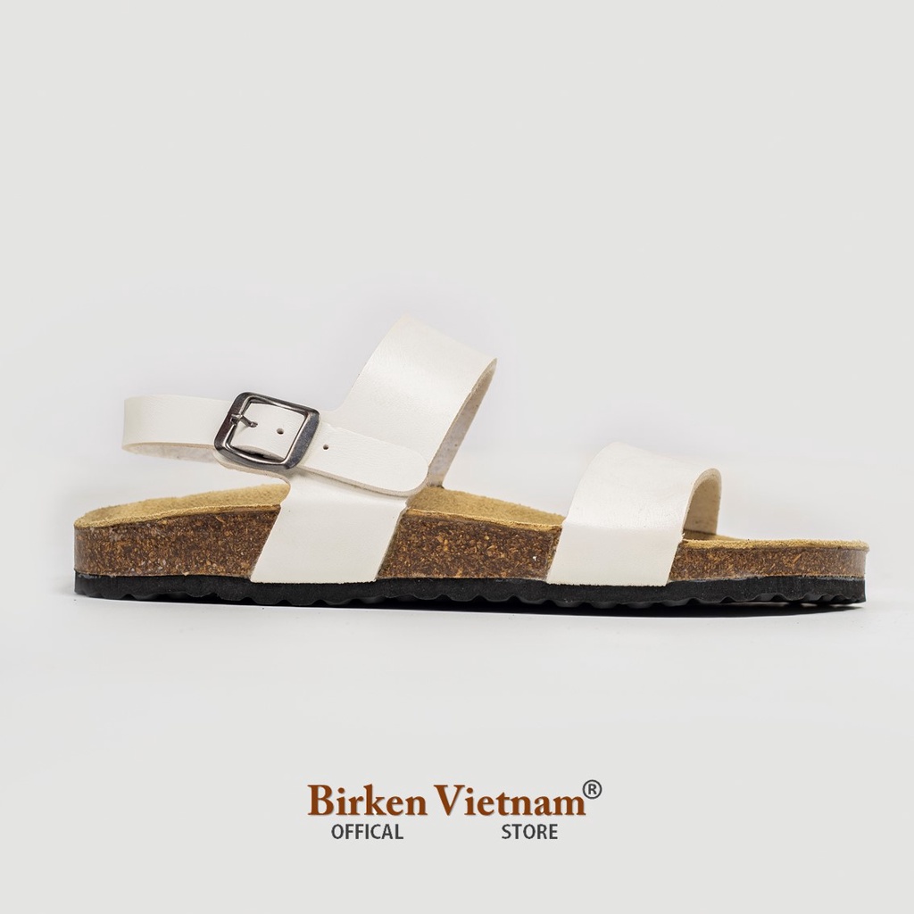MÃ PU15 Sandal DA PU Đế Trấu Quai Ngang Unisex Birken Vietnam Bioline