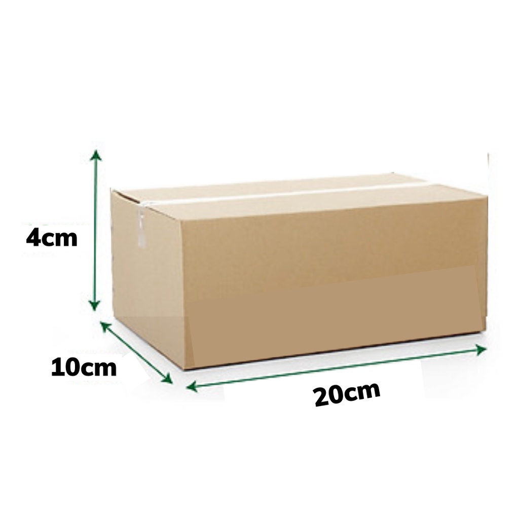 Hộp carton đóng hàng 20 x 10 x 4 cm thiết kế 3 lớp dày dặn chắc chắn nhiều kích thước có bán sỉ lẻ