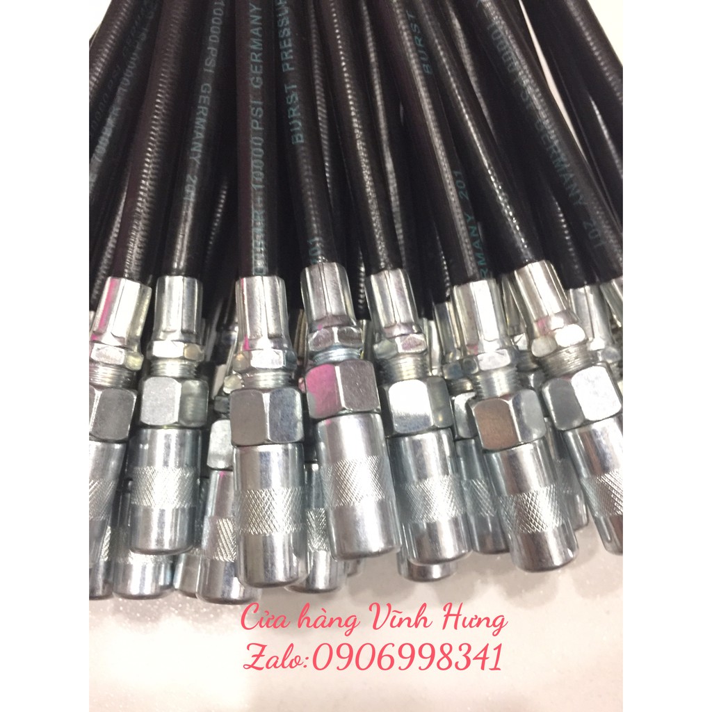Dây bơm mỡ bò mềm dài 25cm-30cm kèm đầu bơm