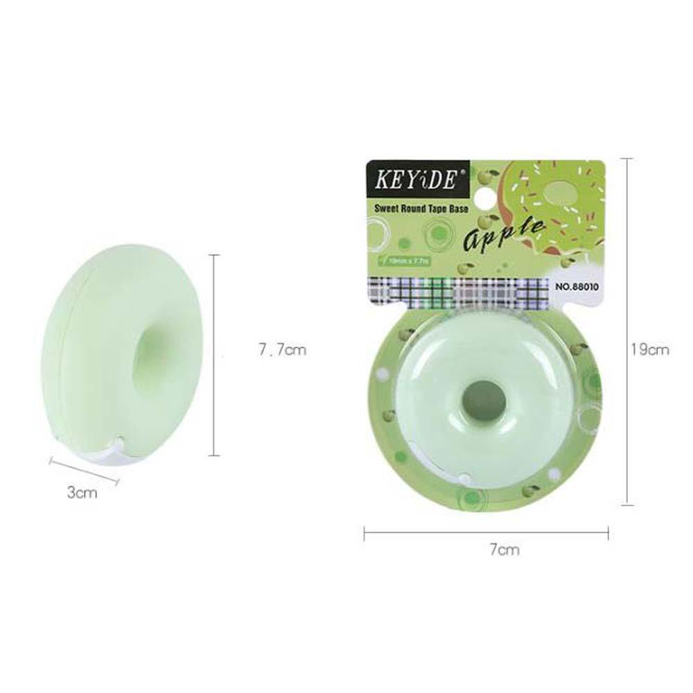 Dụng Cụ Cắt Băng Keo Hình Bánh Donut Màu Sắc Ngọt Ngào Tiện Dụng Cho Trường Học / Văn Phòng