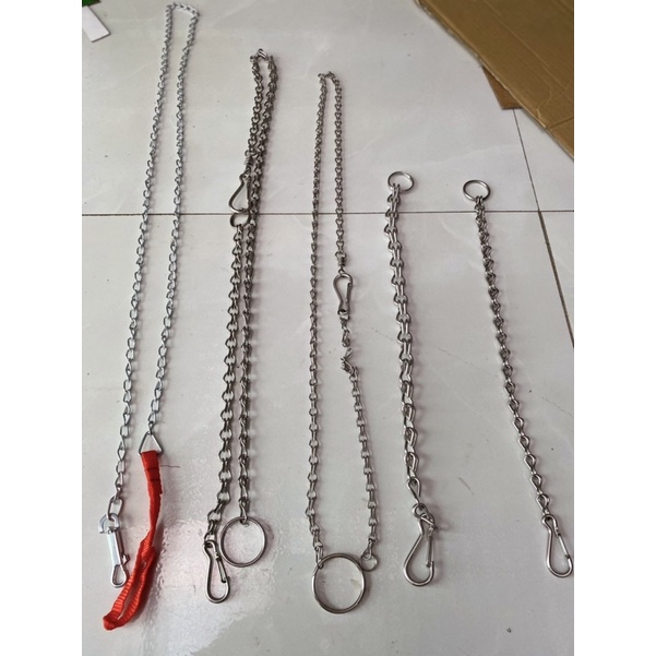 Dây xích cho thú cưng chó mèo bằng inox  sáng bóng không rỉ